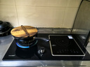 東洋（TOYO）【国家补贴20%】一气一电燃气灶嵌入式气电两用灶一气一电两用灶气电两用灶二合一电磁炉燃气灶 【左气右电】九腔猛火+3500w电磁炉 天然气 实拍图