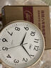 康巴丝（Compas）挂钟客厅 12英寸简约静音客厅石英钟表挂墙时钟 C2866 金色30.5cm 实拍图