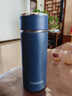 富光 保温杯高档男女316不锈钢学生便携泡茶大容量水杯年货礼品定制 墨蓝450ml【316内胆】 实拍图