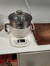 小熊（Bear）电煮锅 电蒸锅 小电锅 宿舍多功能锅 304不锈钢 0涂层可预约保温家用 蒸煮一体 DRG-C12N7 配蒸笼 实拍图