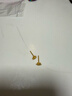 六福珠宝黄金耳钉栀子花足金耳饰礼物 计价G01G0027DS 约1.09克 实拍图