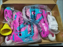 乐秀（ROADSHOW）轮滑鞋儿童专业可调滑冰鞋男女童初学者轮滑鞋3-6-12岁RX1S溜冰鞋 玫红单鞋【送轮滑包大礼包】 M 中码(32-35适合4-7岁) 实拍图
