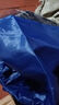 雨衣电动车摩托车雨披成人男女单人双帽檐雨衣加大加厚骑行雨衣 大号双人双帽横宽1.9米 蓝色 实拍图