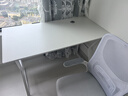 汤能优品电脑桌台式家用电竞游戏桌简约卧室书桌办公学习桌学生写字小桌子 【桌椅套装】暖白120CM+乳胶椅 实拍图