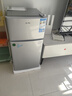 奥克斯小冰箱家用小型迷你冷藏冷冻两用出租房宿舍用节能省电寝室办公室电冰箱 【全国联保】42A156D银【节能省电】 实拍图