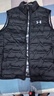 安德玛男羽绒服马甲秋冬季白鸭绒外套立领坎肩背心保暖防风轻薄款时尚潮 黑色 2XL 150-165斤 实拍图