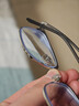依视路（ESSILOR） 钻晶系列高清耐磨防蓝光近视超薄镜片专业配度数眼镜架男女镜框 金属-全框-2062GY-透明灰 镜框+依视路膜御防蓝光1.67现片 实拍图
