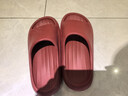 朴西新款EVA踩屎感厚底拖鞋女士居家室内情侣拖鞋男 安哥拉红 37-38 实拍图