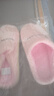 小熊小兔新款秋冬季情侣保暖学生男拖鞋女厚底防滑外穿居家棉拖鞋 小熊小兔棉拖-粉色 38-39 适合37-38 实拍图