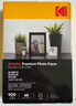 KODAK柯达 4R/6英寸 230g高光面照片纸/喷墨打印相片纸/相纸 100张装 4027-316 实拍图