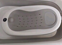 iuu婴儿洗澡盆 可折叠宝宝浴盆大号 洗澡神器躺托浴架新生儿童用品 【北欧灰】+可调节感温浴架 材质：FAD食品级材质检测认证 实拍图