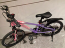 凤凰山地自行车男女变速山地车碟刹青少年儿童自行车学生单车 星际 粉紫【单速+辐条轮】 20寸【适合125-160cm】 实拍图