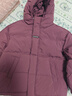 左西男童红色羽绒服冬季2025新款儿童三防加厚保暖外套潮 紫色 150 实拍图