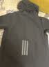 adidas拒水休闲连帽夹克外套防风衣男女阿迪达斯官方轻运动 黑色   2XL 实拍图