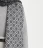 Tory Burch 汤丽柏琦 T MONOGRAM 绵羊毛提花围巾TB 164571 黑色 001 OS 实拍图