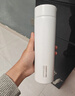 炊大皇保温杯 316L医用级不锈钢茶水分离商务便携保温杯 白色 490ml 实拍图