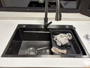 荣事达（Royalstar）厨房水槽手工加厚304不锈钢蜂窝压纹抗刮磨双台阶左排水68*45 实拍图