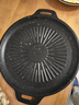麦饭石烤肉盘家用不粘锅铁板烧韩式烤肉锅电磁炉卡式炉户外烤盘 太阳花烤盘 28cm 实拍图