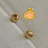 金小貅转运珠黄金串珠配件999足金金珠硬金古法配珠光面隔珠圆形散珠 0.3g,3mm古法珠-3颗-重版 实拍图