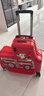 汪汪队立大功（PAW PATROL）儿童行李箱可坐可骑旅行箱男孩拉杆箱女孩宝宝可坐骑小孩登机箱 毛毛消防车红色 20英寸 实拍图