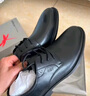 红蜻蜓真皮男鞋舒适商务休闲系带皮鞋高级正装德比鞋婚鞋WTA7376黑色44 实拍图