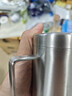 美厨（maxcook）316不锈钢水杯 双层泡茶杯口杯儿童学生带盖手柄400ml  MCB1112 实拍图