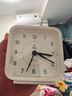 得力儿童节礼物方形简约指针闹钟柔光夜灯台式时尚座钟起床神器 开学升学季必备礼物 白色8851开学礼物 实拍图