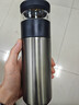 京东京造保温杯【茶水分离】男女大容量316L不锈钢泡茶水杯子金属灰500ml 实拍图