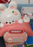 奥智嘉存钱罐儿童玩具萌兔仿真指纹密码大容量可存可取储蓄罐生日礼物 实拍图