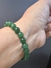 豆蔻时光收藏级8mm和田玉碧玉手链高水头无黑苹果绿阳绿玉石手串男女士款 实拍图