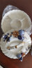金裕尊（JINYUZUN） 欧式果盘客厅陶瓷干果盘水果盘创意家居现代装饰品摆件分格带盖 蓝石榴 大号5格（1966BS）12
