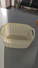 京东物流 仿藤编桌面收纳篮杂物厨房零食收纳筐浴室洗澡小篮子 1个装 实拍图