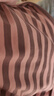 新一步（XINYIBU）【7A抗菌】纯棉秋衣秋裤女士秋冬圆领条纹薄款打底衫保暖内衣套装 1927粉咖条 L 建议160-165cm，90-110斤 实拍图