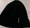 海澜之家（HLA）帽子男士秋冬季保暖加绒毛线针织帽女含羊毛防风防寒 黑色 实拍图