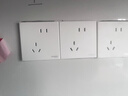 施耐德电气 16A三孔大功率空调插座带开关 86型一开16A插座面板皓呈奶油白色 实拍图