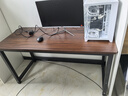 舒客艺家 电脑桌台式小户型小桌子家用学习桌写字办公书桌电竞长条桌子 【2.3cm加厚桌面】140*60胡桃色 加固电脑桌 实拍图