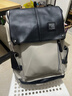 梵者大容量双肩包男士背包休闲旅行电脑包高中大学生书包男初中潮流皮 拉链升级款黑白色 实拍图