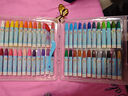 得力（deli）48色哼哼大王六角杆油画棒蜡笔易上色炫彩棒彩笔儿童幼儿学生画画绘画文具HM856-48 实拍图