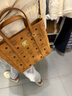 MCM官旗TONI迷你菜篮子手提包托特包通勤包斜挎女包 干邑色 迷你 实拍图