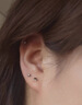 DAISY DREAM医用手术钛钢耳钉女防掉养耳洞耳环高级感耳骨钉睡觉免摘耳蜗耳饰 5mm圆头耳钉【医用钛钢防致敏】 实拍图