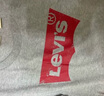 Levi's李维斯情侣美式宽松印花时尚简约舒适潮流纯棉圆领短袖T恤 灰色 002A0-0003 L 实拍图