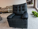 乐至宝LAZBOY轻奢真皮功能单椅懒人沙发客厅落日哈尼手动黑色【7天发】 实拍图