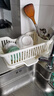 京东京造 碗盘置物架厨房果蔬沥水篮碗筷收纳盒筷子筒厨房烹饪器具白色 实拍图