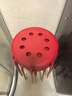 宜家（IKEA）MARIUS玛留斯可叠放塑料凳子加厚家用简易侘寂风餐椅圆凳 红色45cm 实拍图