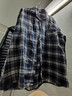 曼迪尚长袖格纹衬衫男生春秋季格子衬衫复古痞帅多巴胺衬衣男青少 274黑白色 3XL 【160-170斤】 实拍图
