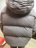坦博尔连帽羽绒服女泡芙短款韩版面包服小个子秋冬外套TBF530360D 松木棕 M (165)（建议体重120斤-130斤） 实拍图