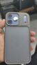 ROCK适用苹果17promax手机壳iphone17promax保护套镜头防摔防滑半透磨砂亲肤全包硅胶超薄高级感男女灰 实拍图