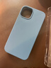 W&P适用苹果13手机壳iPhone13保护套全包防摔液态硅胶软壳简约商务男女新款浅蓝色wp 实拍图