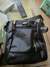 卡拉羊休闲运动包单肩包斜挎包男士帆布包超轻竖款潮流胸包旅行便携黑色 实拍图