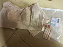 千奈美内衣女大胸显小薄款无痕无钢圈全罩杯收副乳文胸 梨花白 XL 实拍图
